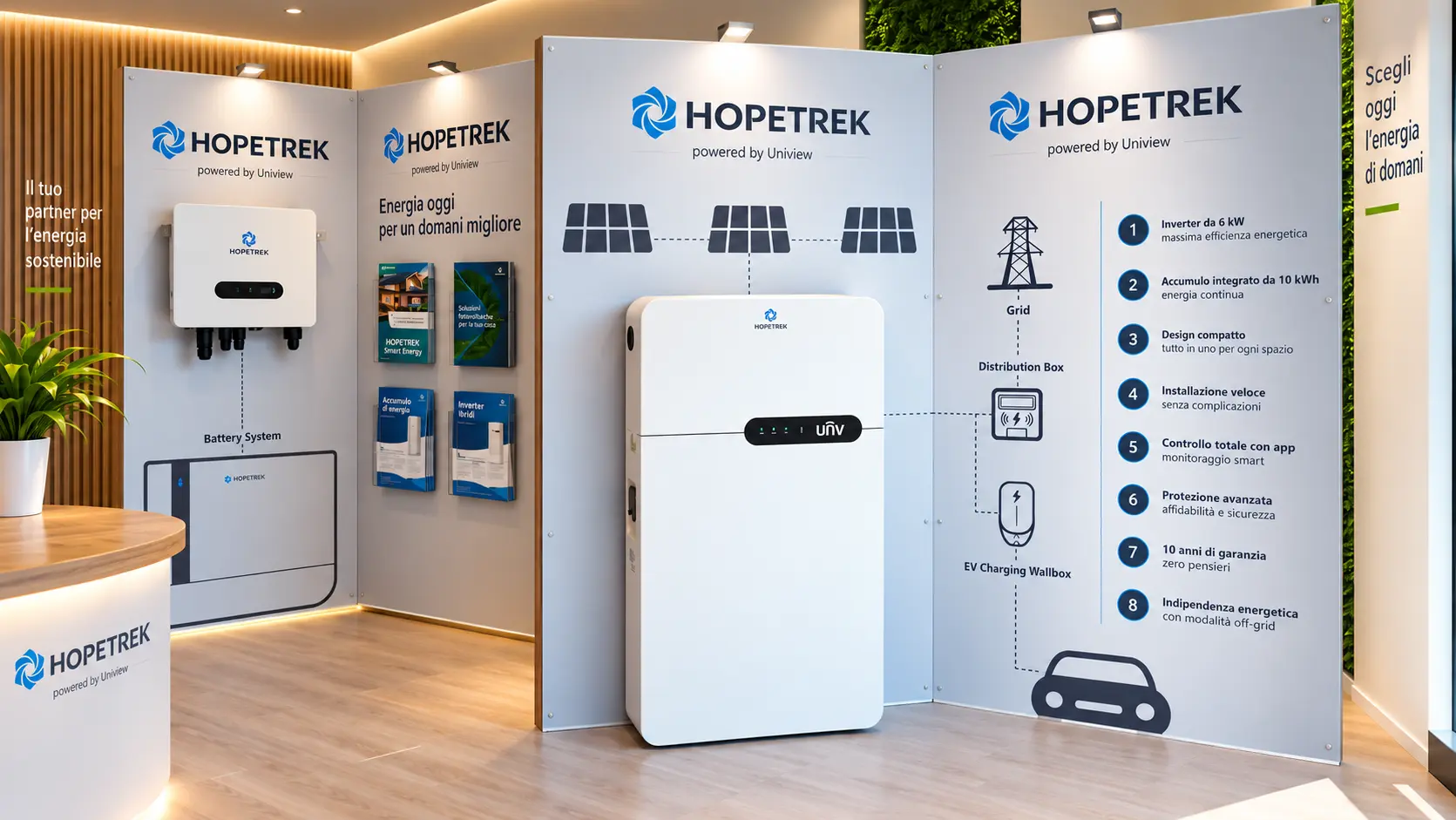 Showroom Hopetrek Energy Group a Lomazzo
